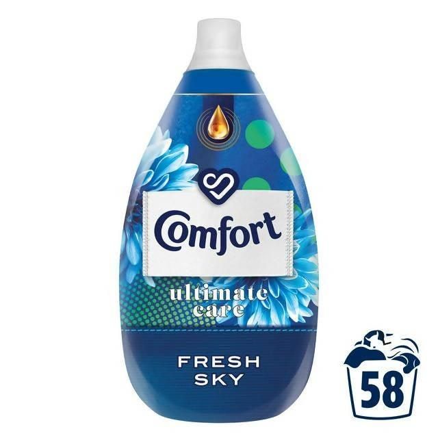 Comfort Ultimate Care Fabric Conditioner Fresh Sky 58 Washes 870ml