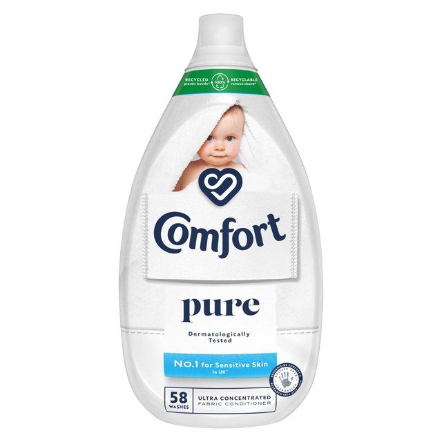 Comfort Ultra Concentrated Fabric Conditioner Pure 58 Wash   870ml