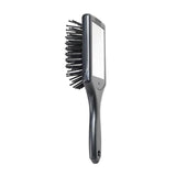 Compact Cushioned Hairbrush With Mirror