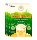 Complan Banana Nutritional Drink Sachet 4 x 55g - 4 Pack Bundle