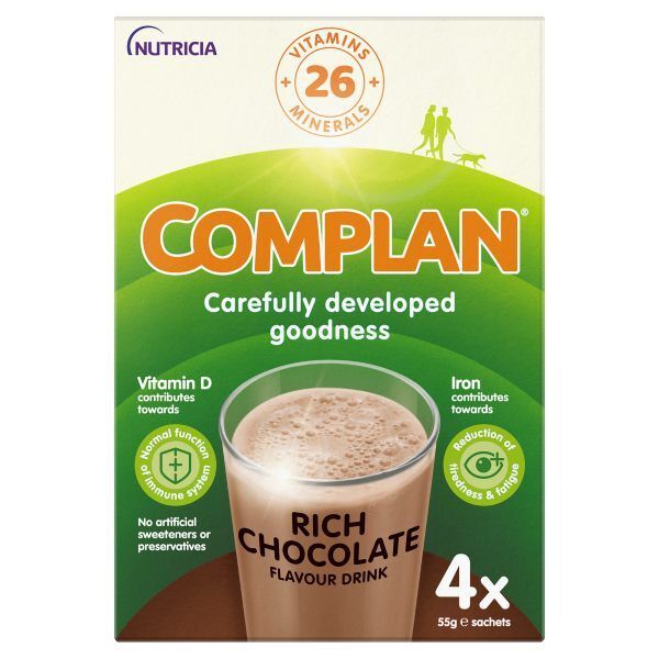 COMPLAN RICH CHOCOLATE 4 X 55G