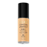 Conceal + Perfect 2 in 1 Foundation 0A1 Alabaster 30ml Natural
