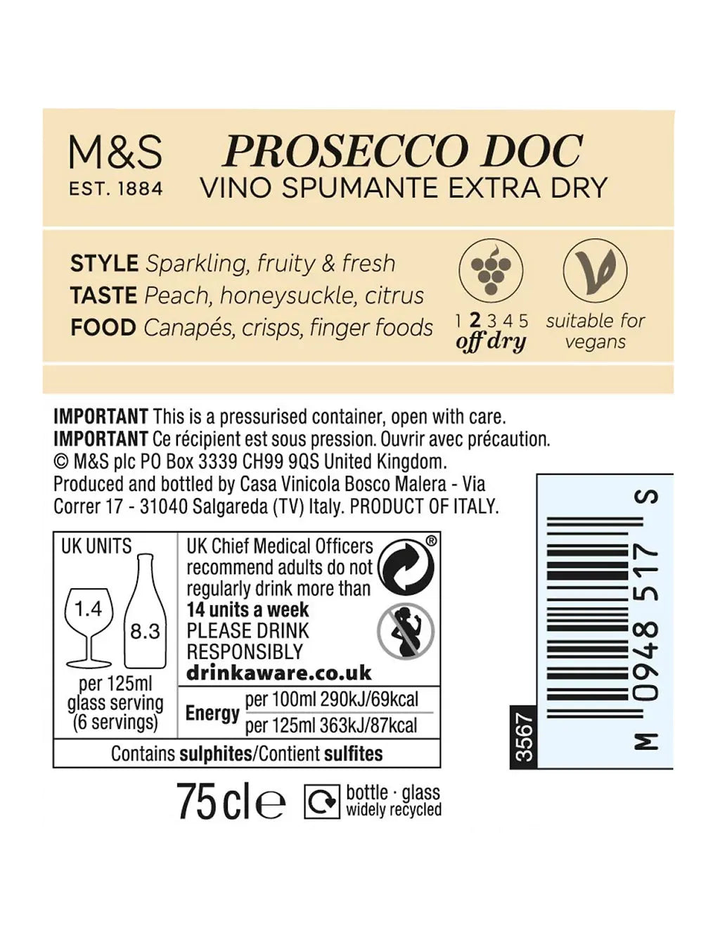 Conte Priuli Prosecco - Case of 6