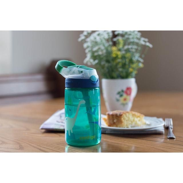 Contigo Gizmo Sip Green Dinosaur Kids Bottle   480ml