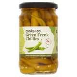 Cooks &amp;amp; Co Pickled Green Frenk Chillies   300g