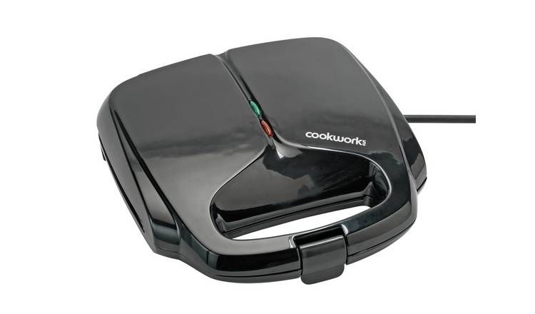 Cookworks 2 Portion Sandwich Toaster - Black