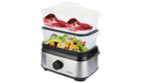 Cookworks FS1400-GS 2 Tier Steamer - Stainless Steel