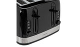 Cookworks Illuminated 4 Slice Toaster - Black