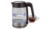 Cookworks Illuminating Kettle - Glass and Stainless Steel