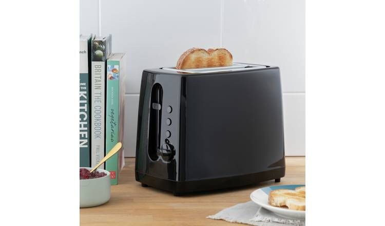 Cookworks New Basic 2 Slice Toaster - Black