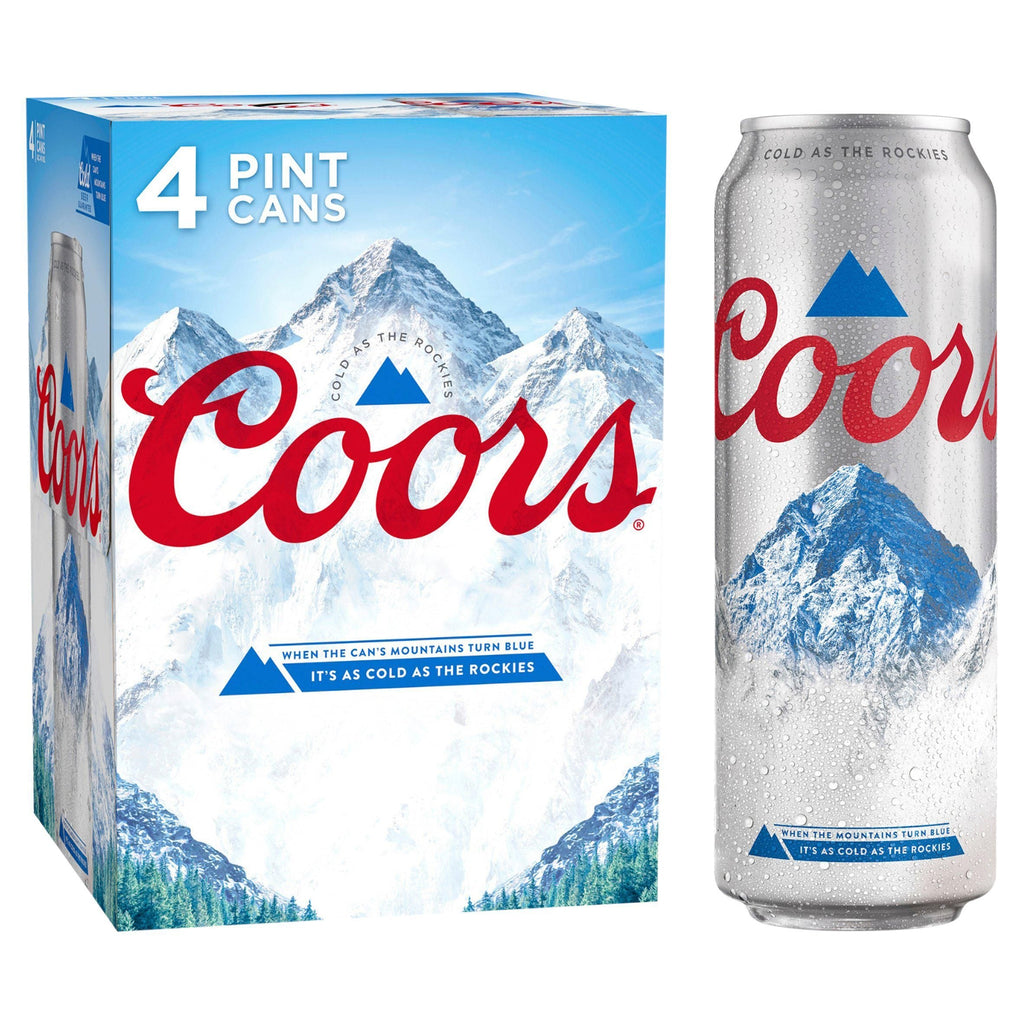 Coors Lager Beer Can 4 x 568ml