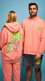Fresh Values Coral Hooded Sweatshirt