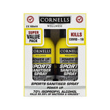 Cornells Wellness Power Up Sports Sanitiser Spray Duo