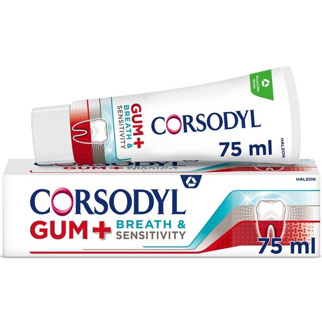 Corsodyl Gum+ Breath & Sensitivity Toothpaste   75ml