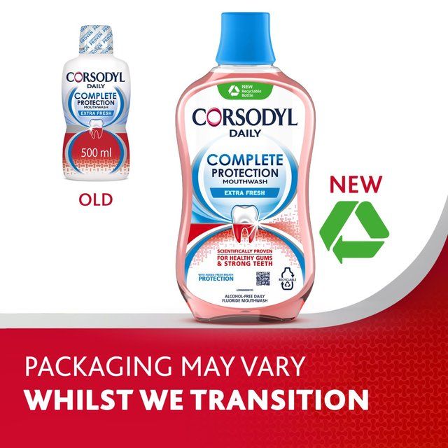 Corsodyl Gum Mouthwash Complete Protection Extra Fresh   500ml