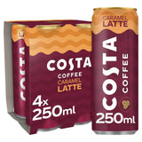 Costa Coffee Caramel Latte Iced Coffee   4 x 250ml