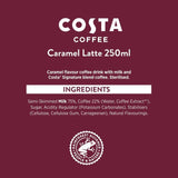 Costa Coffee Caramel Latte Iced Coffee   4 x 250ml