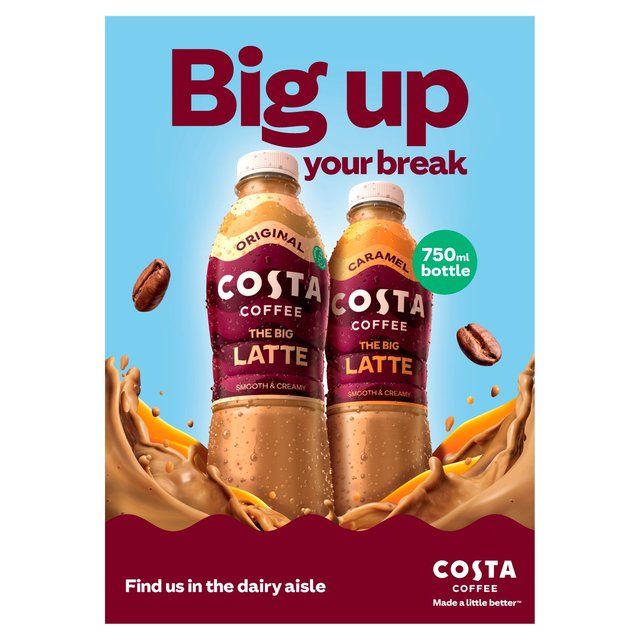 Costa Coffee Caramel Latte Iced Coffee   750ml