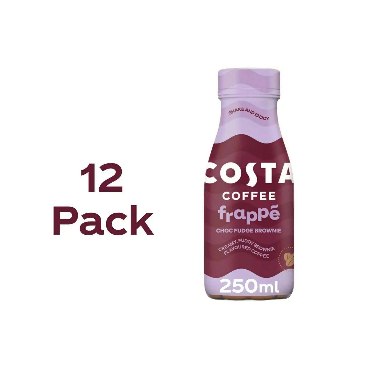 Costa Coffee Frapp&amp;eacute; Choc Fudge Brownie 12x 50ml