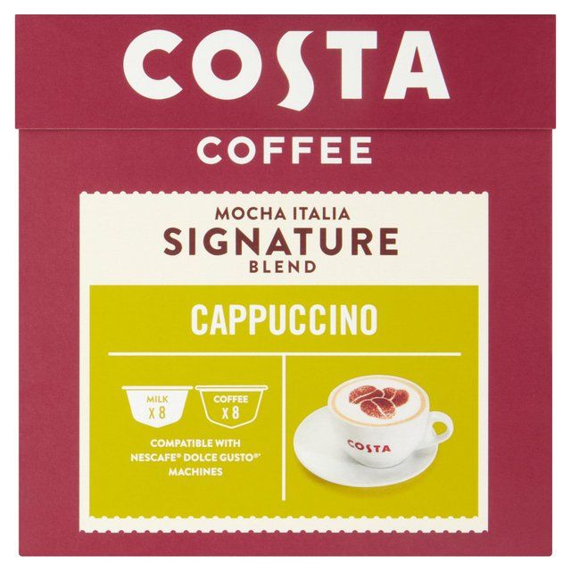 Costa Coffee NESCAFE Dolce Gusto Compatible Signature Blend Cappuccino Pods   10 per pack