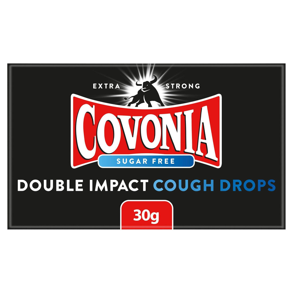 Covonia Sugar Free Double Impact Cough Drops 30g