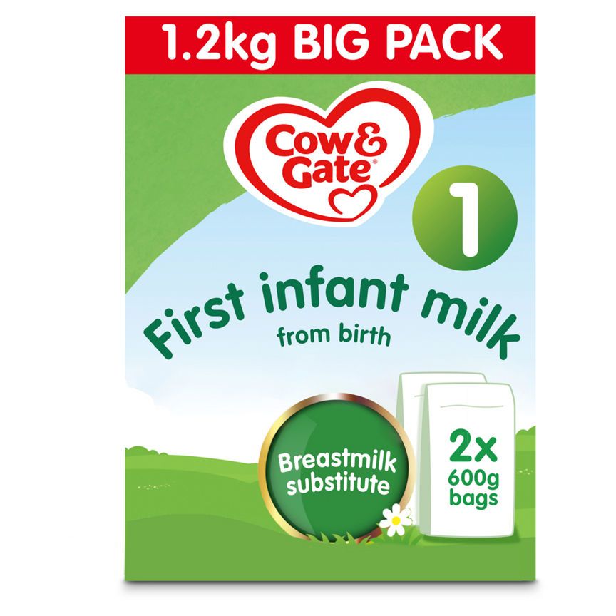 Cow & Gate 1 First Baby Milk Formula From Birth Big Pack