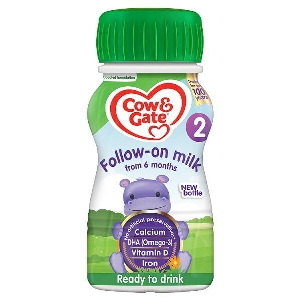 Cow & Gate 2 Follow On Baby Milk Formula 6-12 Mths 200ml