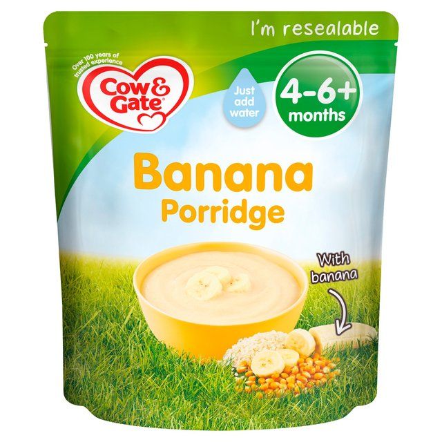 Cow & Gate Banana Porridge 4-6 mths+   125g