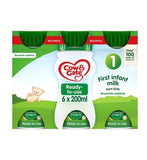 Cow &amp;amp; Gate First Infant Milk 6 x 200ml