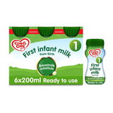 Cow &amp;amp; Gate First Infant Milk 6 x 200ml