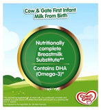 Cow &amp;amp; Gate First Infant Milk Starter Pack from Birth 6 x 70ml