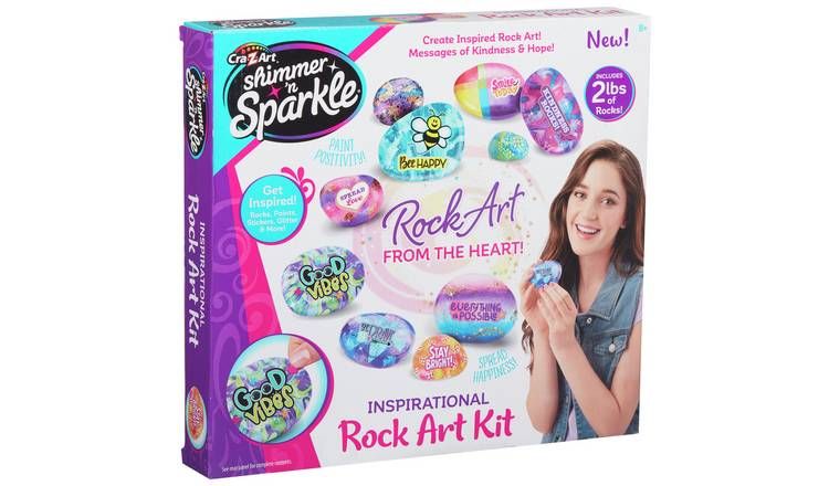 Cra-Z-ART Shimmer N Sparkle Unicorn Rock Art Set