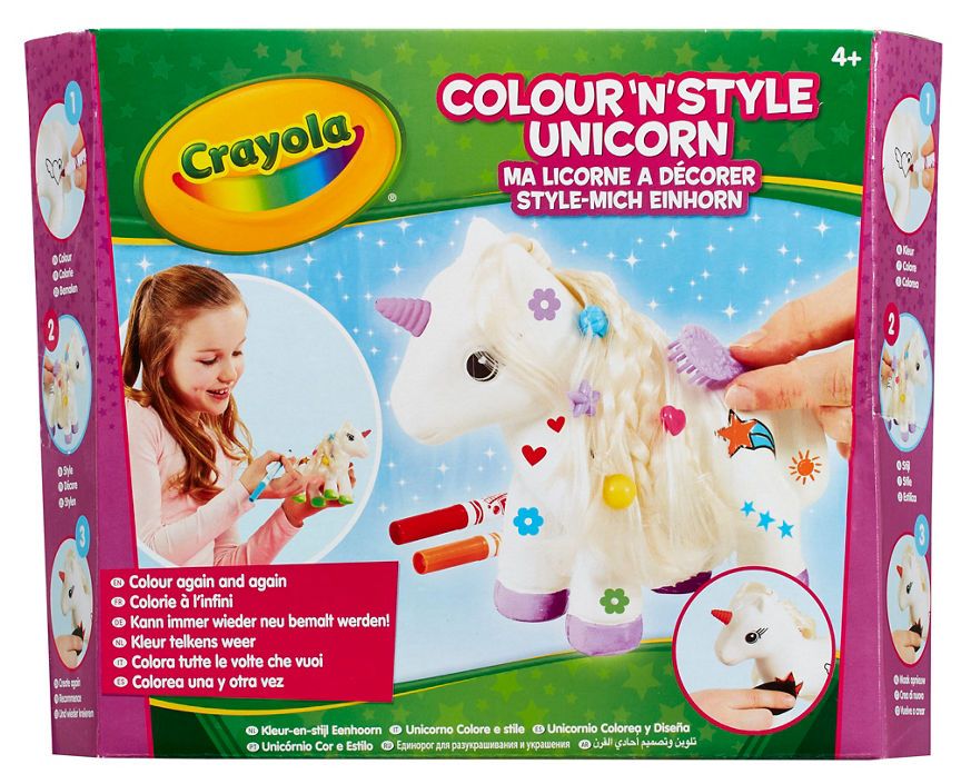 Crayola The Colour &amp;amp; Style Unicorn ( Age 4+ Years)