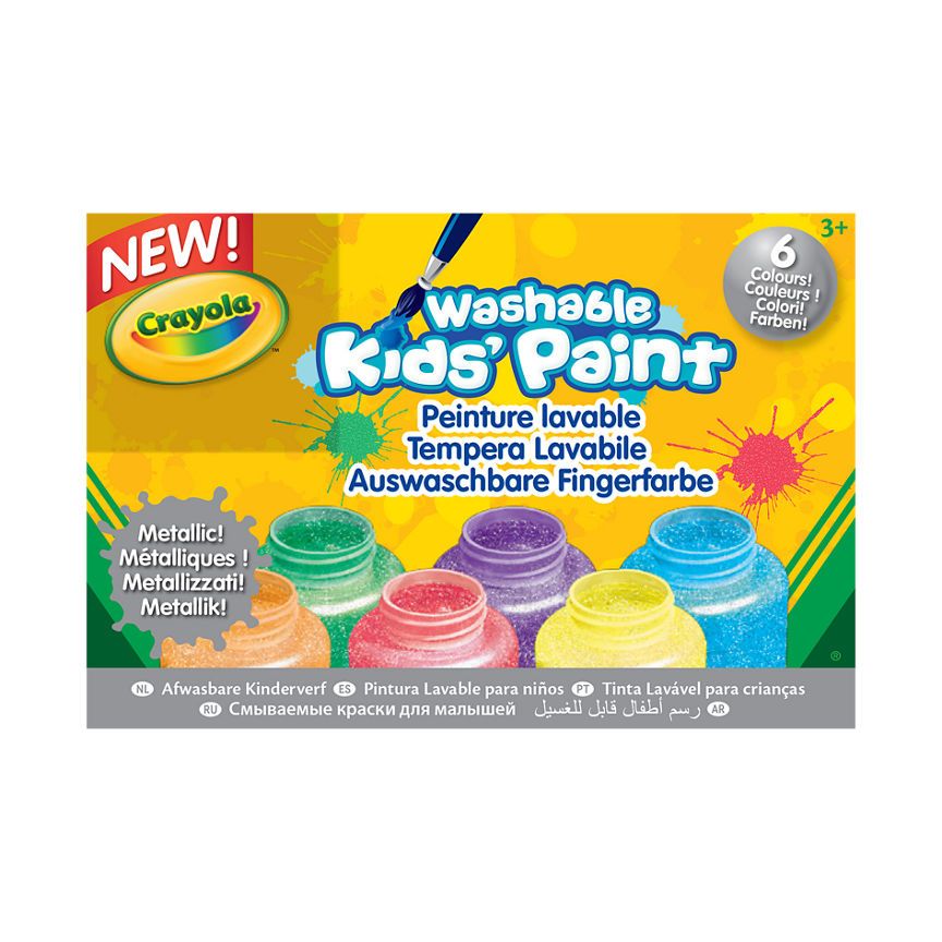 Crayola Washable Metallic Kids' Paint Age 3+ Years