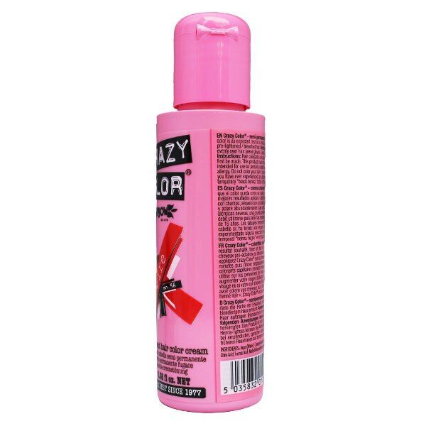 Crazy Color Semi Permanent Hair Color Cream Fire 56