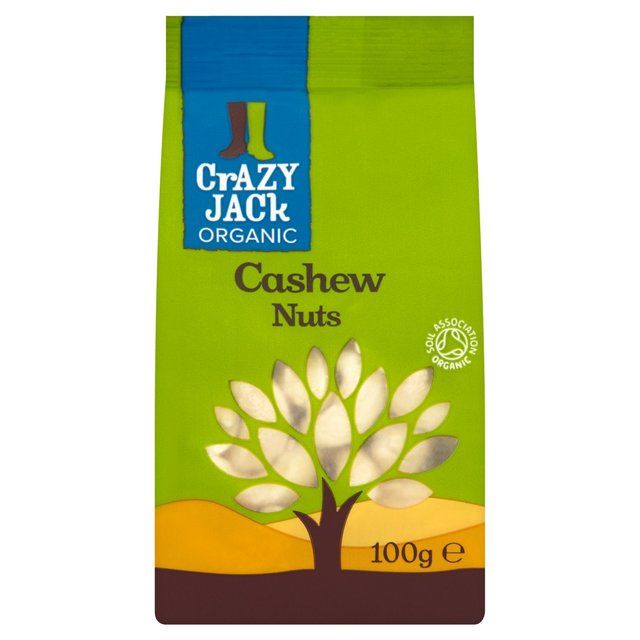 Crazy Jack Organic Cashew Nuts   100g