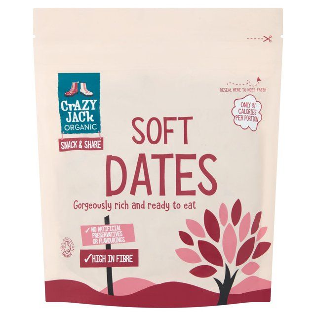 Crazy Jack Organic Soft Dates Ready To Eat   200g