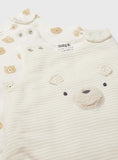 Cream Bear Print 2.5 Tog Sleeping Bags 2 Pack 6-12 months