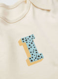 Cream Letter 'I' Bodysuit Up to 3 mths