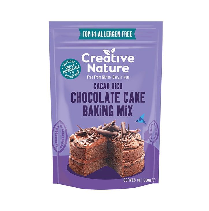 Creative Nature Carrot Cake Mix Simply Spiced 268g Cacao Rich Chocolate Cake