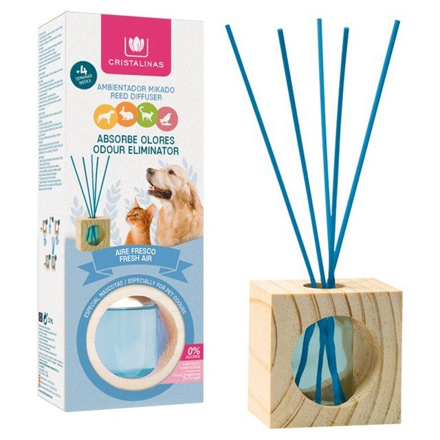 Cristalinas Pet Odour Eliminator Reed Diffuser Fresh Air Default Title