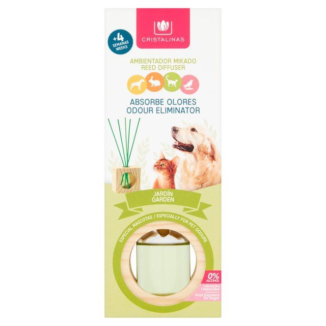 Cristalinas Pet Odour Eliminator Reed Diffuser Garden