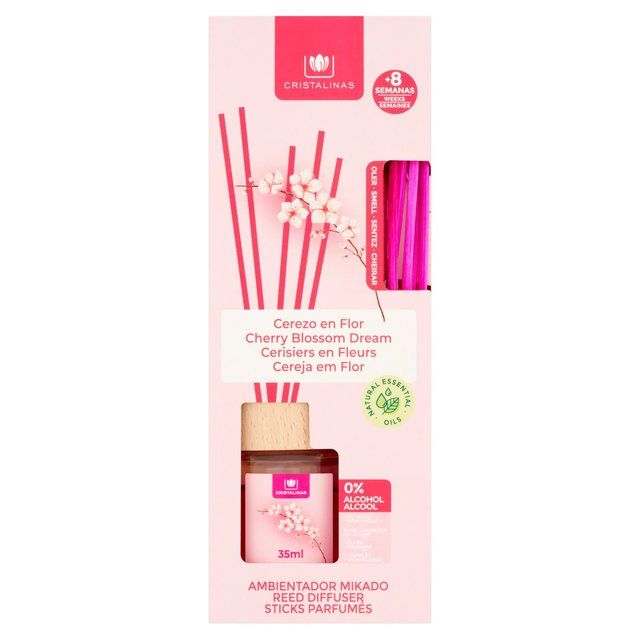 Cristalinas Reed Diffuser Cherry Blossom Dream   35ml