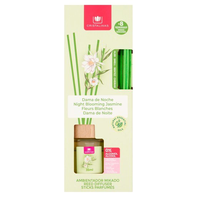 Cristalinas Reed Diffuser Night Blooming Jasmine   35ml