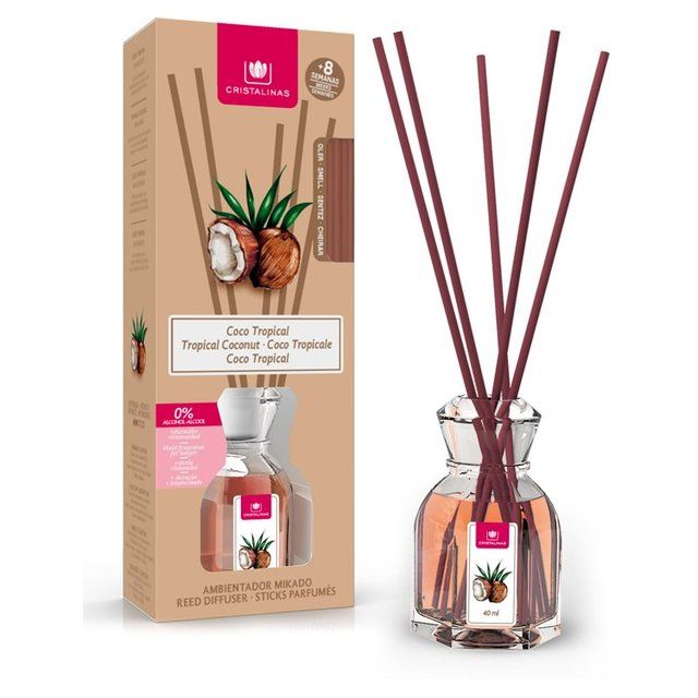 Cristalinas Reed Diffuser Tropical Coconut