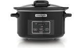 Crockpot 4.7L Hinged Lid Digital Slow Cooker - Black