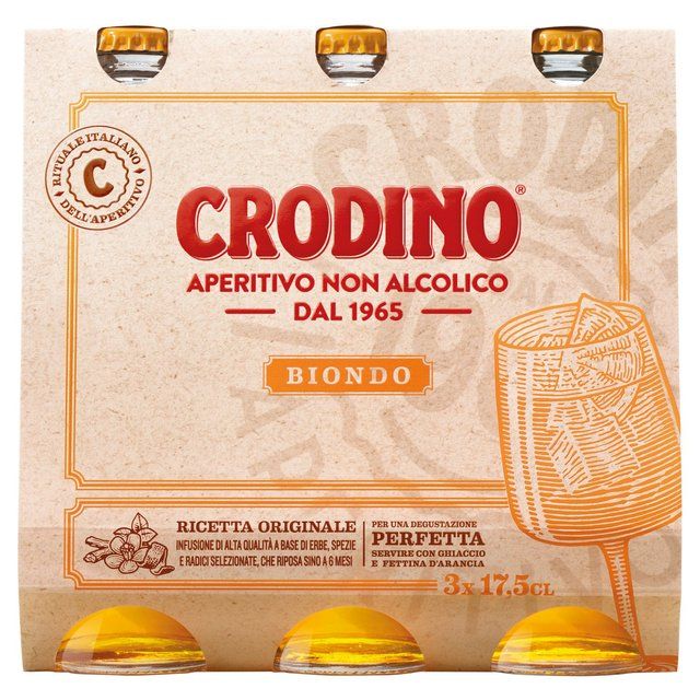 Crodino 1965 Aperitivo (Non-Alcoholic)   3 x 175cl