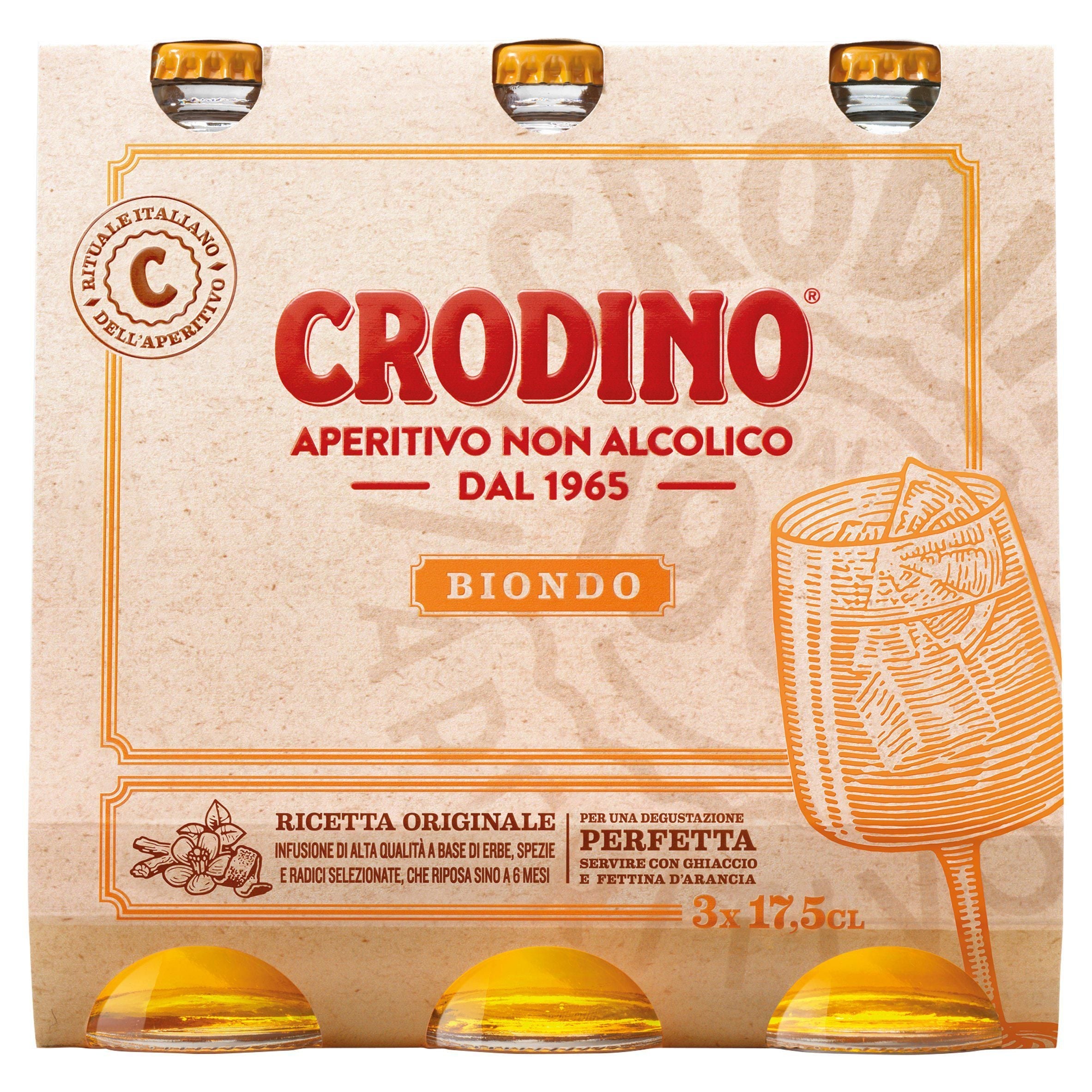 Crodino Non Alcoholic Aperitivo 3x175ml