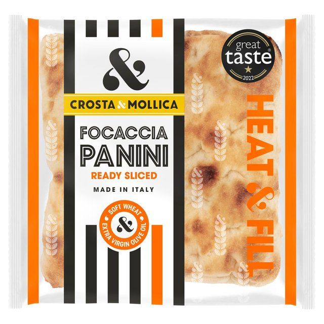 Crosta & Mollica Focaccia Panini   2 per pack