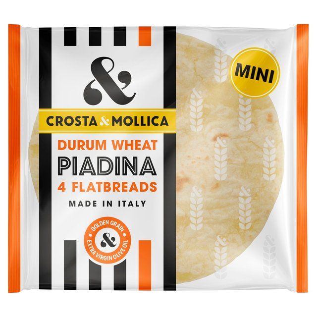 Crosta &amp;amp; Mollica Mini Piadina Flatbreads Durum Wheat   100g